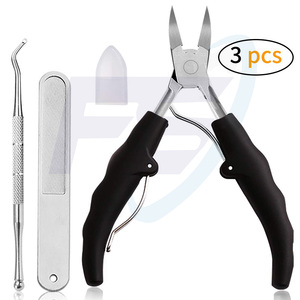 Coupe-ongles professionnels pour ongles épais et incrustés, de qualité supérieure, en acier inoxydable brossé de qualité supérieure, longueur de 5 pouces - Product Image 5