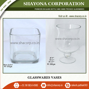 Modern Clear Glass <b>Small</b> <b>Vase</b> for Home Decor - Product Image 5