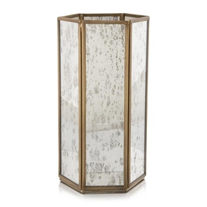 High Quality Elegant Metal <b>Lantern</b> for Home Decor Stand or Hanging <b>Gold</b> Finish for Wedding or Candle Table Decor - Product Image 1