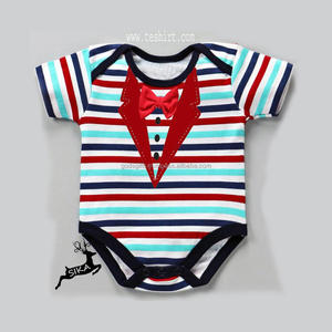 2019 Venta de Navidad de alta calidad de algodón suave mameluco para bebés blanco Onesie botón a presión a granel al por mayor mameluco de bebé Tirupur en blanco - Product Image 4