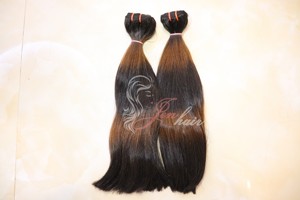 Extensiones de cabello Ombre de gran calidad, cabello humano 100% de dos tonos de color de fábrica de cabello de Vietnam - Product Image 4