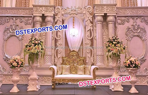 Escenario de boda de India del Sur, montaje de escenario de boda de fibra, fabricante asiático, a la venta - Product Image 6