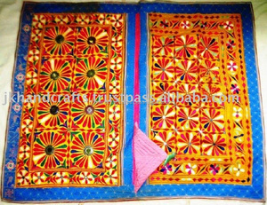 Vintage Kutch Tribal indio tapiz antiguo indio Kutch Tribal bordado colgante de pared - Product Image 1