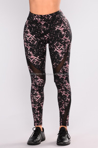 Leggings de yoga taille moyenne vêtements de sport personnalisés pour femmes style push-up sublimé - Product Image 2