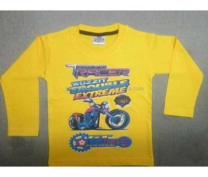 Camiseta Raglán para Niños, Cuello Redondo, Manga Larga, Estampado Lucky Charm, Algodón Orgánico OCS, Etiqueta Privada al por Mayor, India - Product Image 5