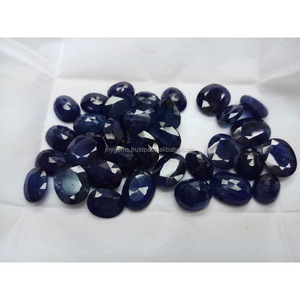 Zafiro Azul Natural 100% Relleno de Vidrio, Gema Suelta Tallada, Piedra Azul Intenso de Alta Calidad para Joyería, Uso Elegante - Product Image 1