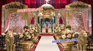 โบราณStageชุดปากีสถานงานแต่งงานเวทีตกแต่งแบบดั้งเดิมงานแต่งงานเวที - Product Image 4