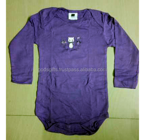 Romper Bayi Katun Organik Oem Sesuai Pesanan Grosir Pakaian Anak-anak India Tirupur Harga Kompetitif Musim Semi 100% Katun Organik