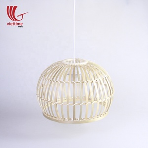 โคมไฟระย้าไม้ไผ่สานทรงกลมสไตล์เอเชียโคมไฟธรรมชาติตกแต่งโคมไฟเพดานดีไซน์เป็นเส้นตรง - Product Image 4