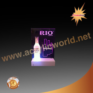 จอแสดงผลอะคริลิค LED สำหรับขวดไวน์ - โฆษณาสีสันตามสั่งที่เป็นมิตรกับสิ่งแวดล้อม - Product Image 1
