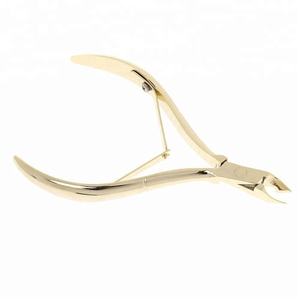 <b>Professional</b> Grade Gold-Plated Stainless Steel Cuticle Nipper <b>Nail</b> <b>Clipper</b> for Fingers Use - Product Image 4