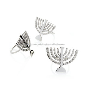 <b>Silver</b> <b>Napkin</b> Ring Wedding Hotel Villa Luxury Valentine Made India Wholesale Commercial Buyers Customized According Customer - Product Image 3