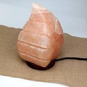 Lámpara de sal de roca del Himalaya de alta calidad de Sian Enterprises estilo Feng Shui artesanías naturales talladas en forma de hoja con los más altos estándares - Product Image 5