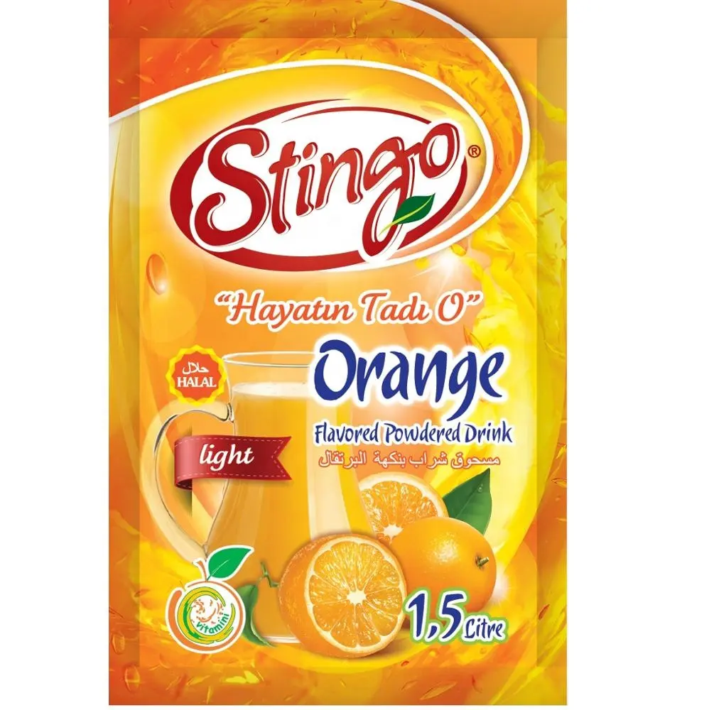 Orange Flavored Instant Powder Juice Soft Drink 9 Gram Food Grade OEM ODM