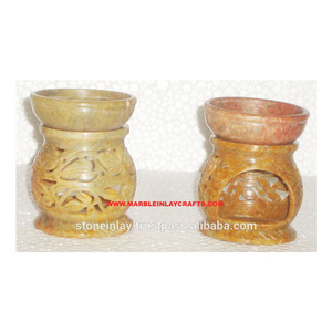 Soapstone Aroma Beautiful Antique Oil Warmer - Product Image 1