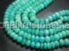 Cuentas verdes Rondelle facetadas de calidad AAA, colección de piedras preciosas de amazonita Natural, cuentas de piedra - Product Image 4