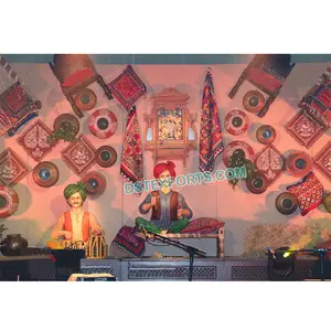 Estatuas de fibra de vidrio con temática tradicional de rayasthani, Punjabi, duhan, estatua de fibra de bienvenida para boda - Product Image 1