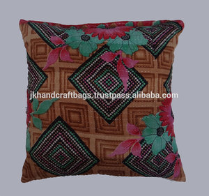 Indian Wholesaler Vintage Beautiful Cotton Reversible Handmade <b>Cushion</b> Cover - Product Image 3
