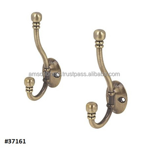 Crochet en laiton Vintage porte murale crochet décoratif en métal de haute qualité crochet mural en laiton fait à la main - Product Image 2