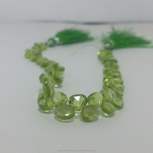 6mm 8mm Peridoto verde natural Corazón Briolette Piedra preciosa Cuentas al por mayor Strand Comprar en línea ahora Precio de distribuidor al por mayor Alibaba DIY - Product Image 2