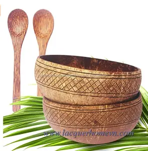 Best Selling Hand Vervaardigd Kokosnoot Bowls Gemaakt In Vietnam Met Goedkope Prijs