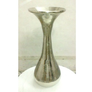Florero de mesa de aluminio para boda, hogar, Hotel, respetuoso con el medio ambiente, alta calidad, pulido, hecho a mano, logotipo personalizado, venta al por mayor - Product Image 4