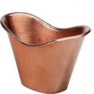 Cubo de hielo de Metal para bebidas de cobre martillado hecho a mano elegante para Bar Accesorios para bebidas premium - Product Image 1