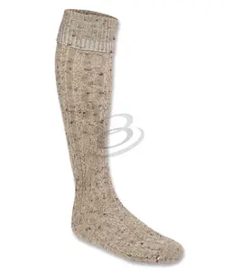 Высокие чулки, длинные носки (баварские носки), модные мужские Спортивные Повседневные тканые зимние носки для взрослых, размер под заказ, 100% шерсть