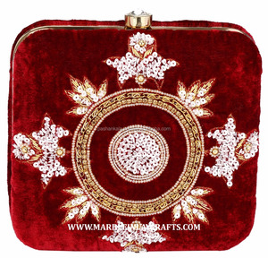 Indian Beaded Clutch Purse - Product Image 1