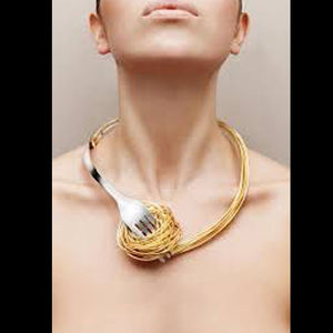 สร้อยคอดีไซน์ใหม่ล่าสุดของราชวงศ์รูปช้อนเงินโบราณเครื่องประดับทองสร้อยคอทองเหลืองสำหรับผู้หญิง10ชิ้น - Product Image 1