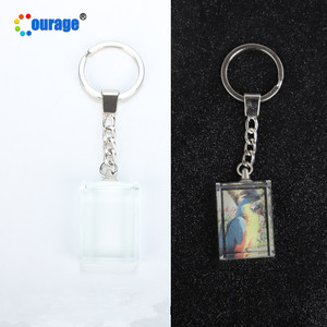 LLavero de cristal con forma de corazón, estampado personalizado a la moda - Product Image 5