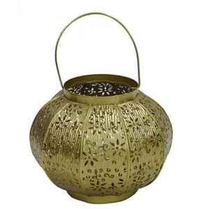 DECOR NEW FILIGREE Round GOLDEN LANTERN HURRICANE for <b>Christmas</b> <b>Decorations</b> - Product Image 5
