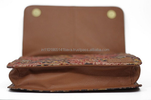 Style vintage dames femmes embrayages longue poignée sac fermeture à glissière doublure en coton dames Vintage Style longue poignée sac fermeture éclair - Product Image 3