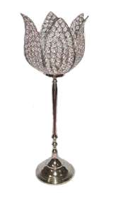 Bougeoir en cristal de fleur de lotus pour la maison de Noël et le mariage Bougeoir décoratif de table - Product Image 2