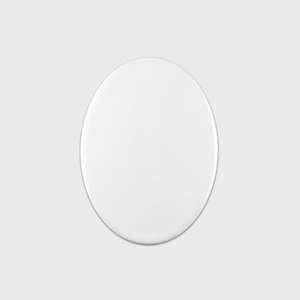 Surface émaillée pour photo commémorative sur pierre tombale Carreaux de céramique techniques Plaque vierge ovale pour photo céramique - Product Image 1