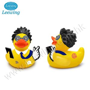 Caliente profesional de negocios de goma amarillo reportero altavoz periodista pato - Product Image 6
