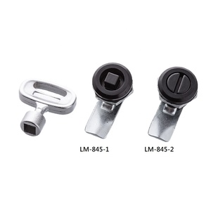 LM-845-1 5G Communication and Switchboard Equipment Zinc Alloy Black Coat Square Head Recess Quarter Turn Cam Latch - Product Image 6