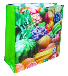 125gsm écologique PP tissé sac à provisions avec motif de dessin animé couleur personnalisée taille moyenne KIM DUC marque - Product Image 1