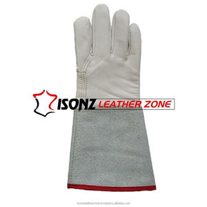 Gants de soudage TIG ISONZ de qualité supérieure en cuir de veau grainé, avec protection des poignets en daim, épaisseur 1,2 mm - Product Image 4