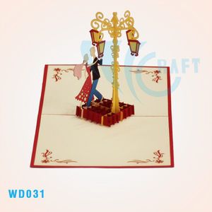 การ์ดการ์ดป๊อปอัป3D งานแต่งงานของขวัญ & งานฝีมือสินค้ายอดนิยมยอดนิยมดีไซน์ตามสั่ง - Product Image 4