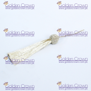 Borlas Decorativas Metálicas Doradas para Textiles del Hogar, 100% Poliéster, Tamaño Personalizado - Product Image 2