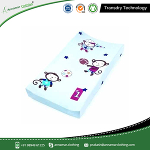 Funda de algodón impermeable transpirable con diseño personalizado para cambiador de bebé - Product Image 6