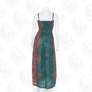 Vestido largo de playa Hippie bohemio con estampado artístico para mujer - Product Image 5