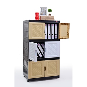 Gabinete de Plástico de 3 Niveles con Puertas, Venta Directa de Fábrica, Instalación Propia, Personalización de Color Disponible - Product Image 2