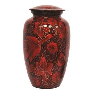 Urne en métal commémorative de feu rouge classique adultes cendres funéraires humaines crémation Style européen aluminium stockage américain - Product Image 5