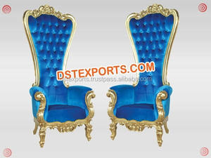 Meubles de mariage antiques en laiton, chaise métallique, divers designs, pour mariage, or et blanc - Product Image 5