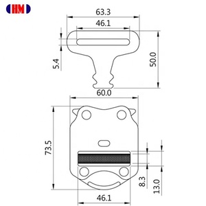 หัวเข็มขัดปลดเร็วแบบข้างทำจากสแตนเลสสตีล รุ่น Patent-SS834 - Product Image 4