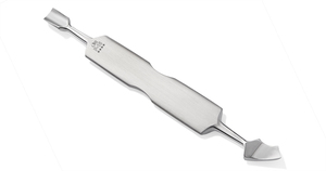 Ensemble de couteaux professionnels pour pédicure NGHIA OMI, double extrémité, pousse-cuticules 108 mm, acier inoxydable, finition grise, art des ongles, direct du Vietnam - Product Image 2