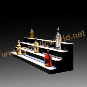 Kệ Đèn LED Cho Quán Bar Gia Đình, Kệ Để Rượu, Whisky, Giá Trưng Bày 3 Bước Bằng Nhựa <span class=keywords><strong>Acrylic</strong></span> - Product Image 3