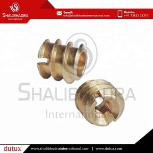 Insert hexagonal sans tête en laiton de haute qualité, structurellement solide, finition polie, marque Shalibhadra, certifié ISO, industrie lourde - Product Image 2